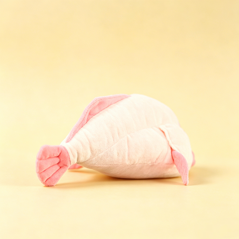 Blobfish stuffed animal back view – emotional support weird plush