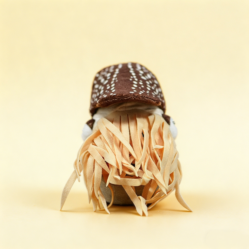Cute nautilus shell plush side view – soft weird stuffed animal OddyPals
