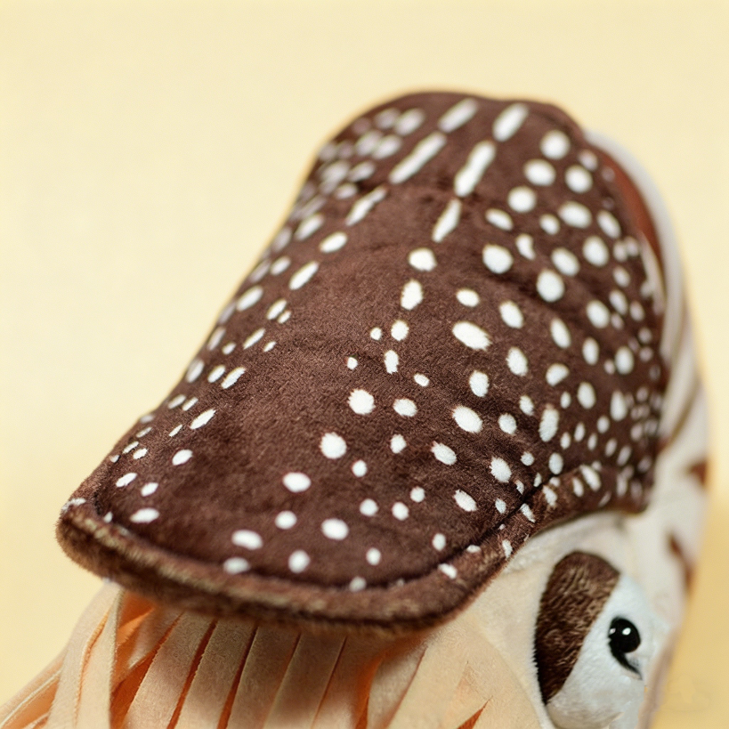 Cute nautilus shell plush head – soft weird stuffed animal OddyPals