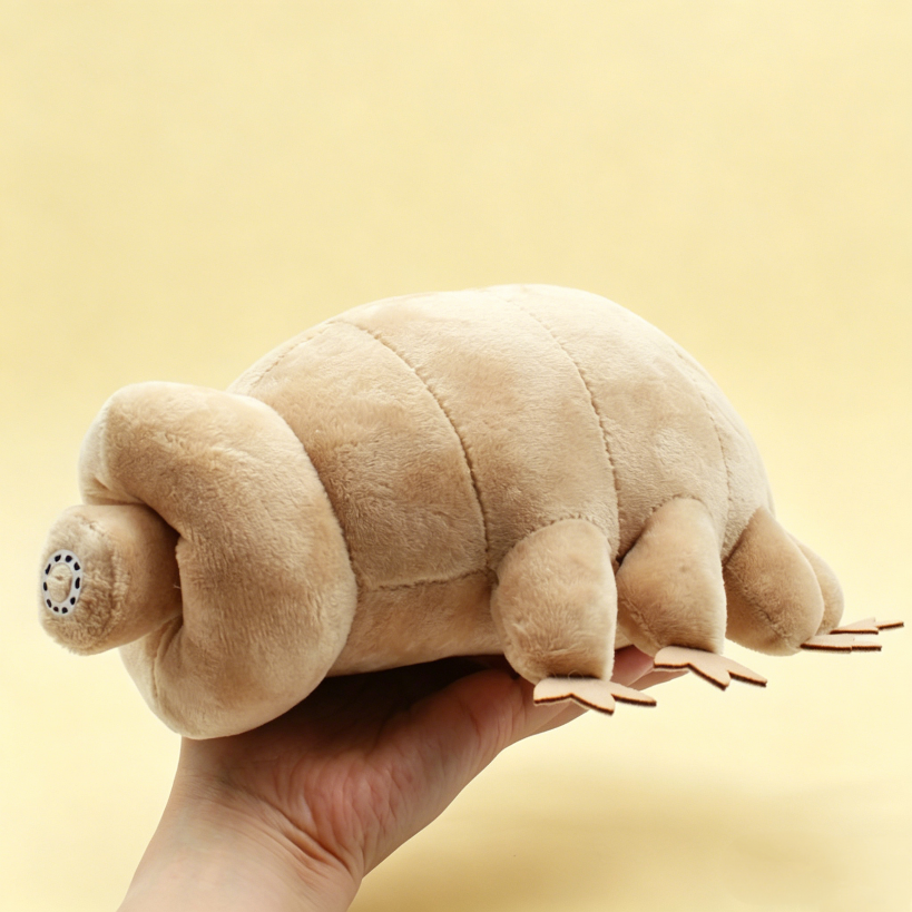 Cute tardigrade plush toy side view – soft weird stuffed animal OddyPals