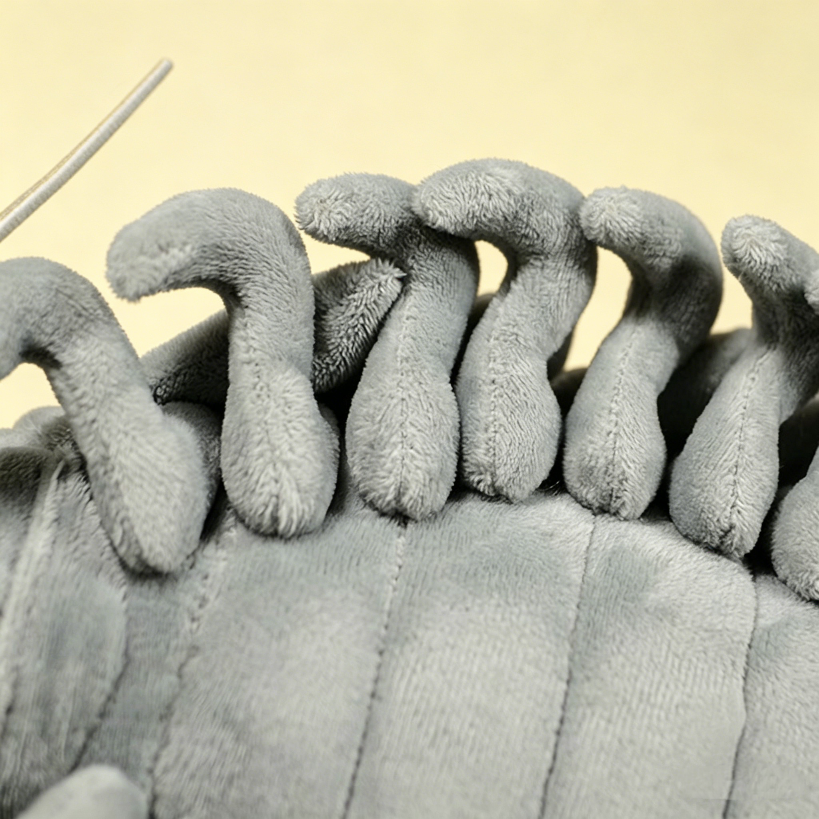 Giant isopod stuffed animal foot – cute weird plush OddyPals
