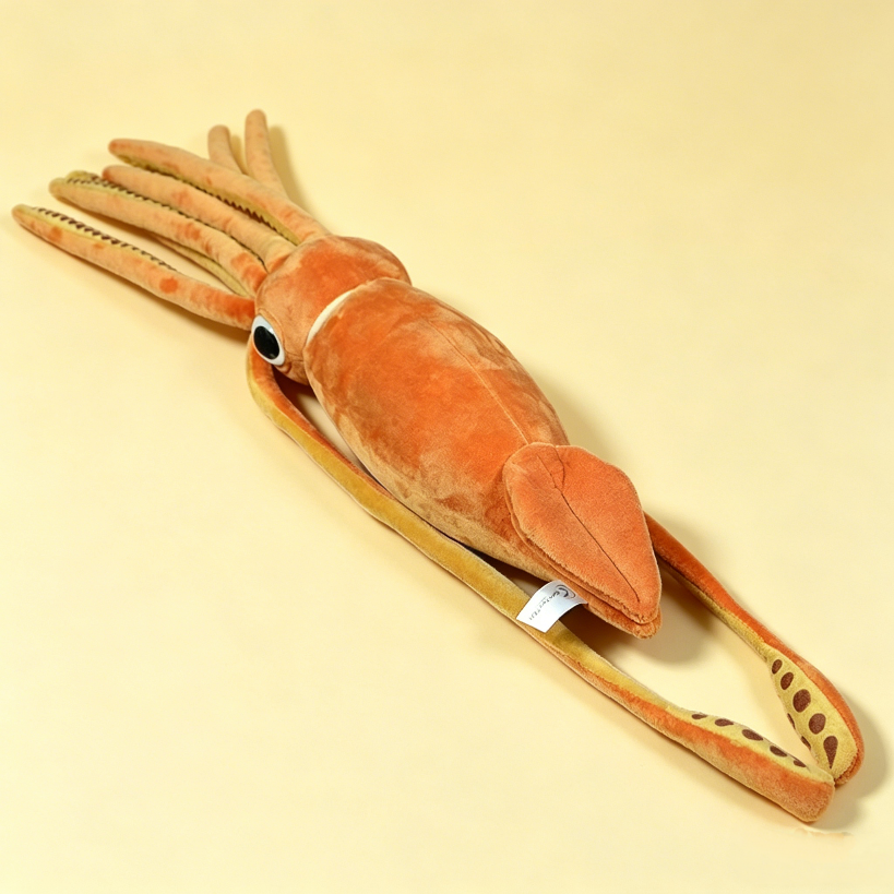 Giant squid stuffed animal back view – soft weird plush OddyPals