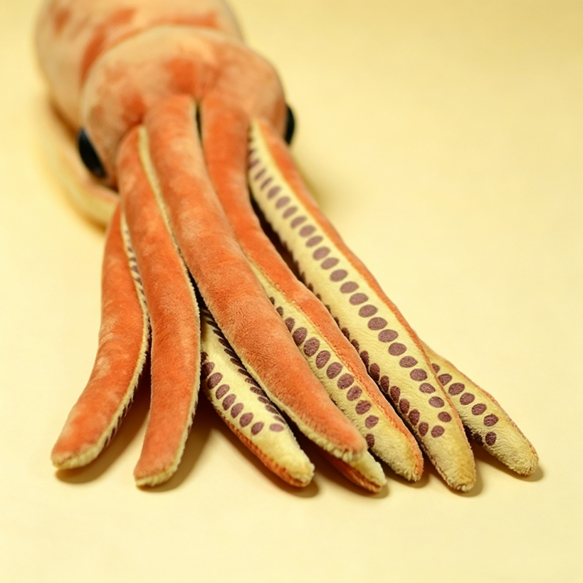 Giant squid stuffed animal mouth – soft weird plush OddyPals