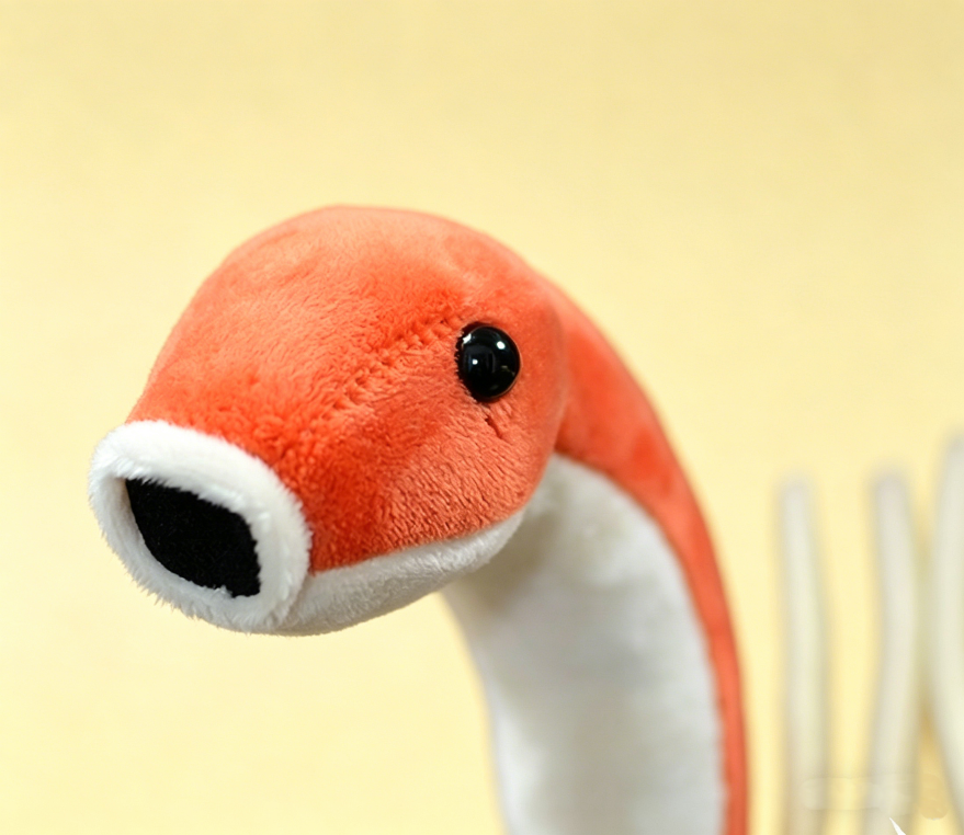 Hallucigenia stuffed animal head – soft weird plush toy OddyPals