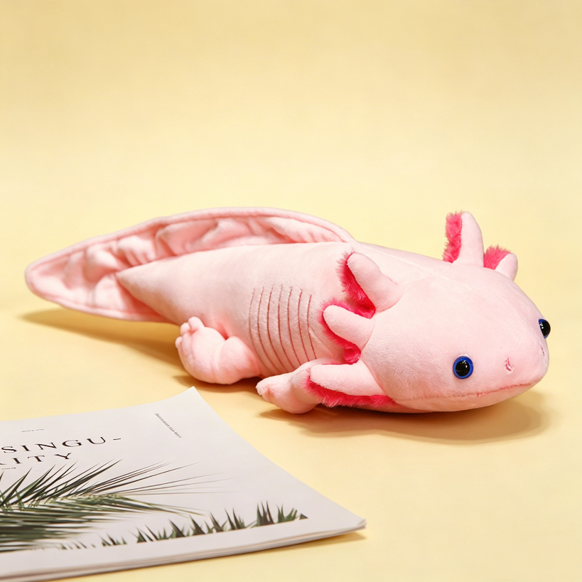 Lottie the axolotl plush toy – cute pink stuffed animal by OddyPals