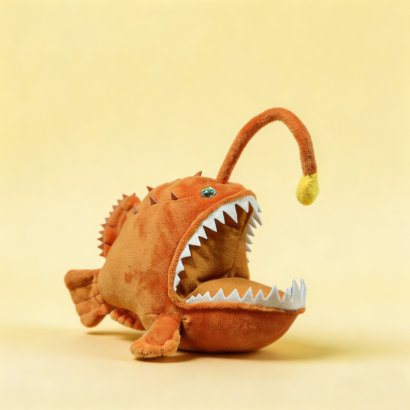 Lumi the anglerfish plush toy – cute deep sea stuffed animal by OddyPals