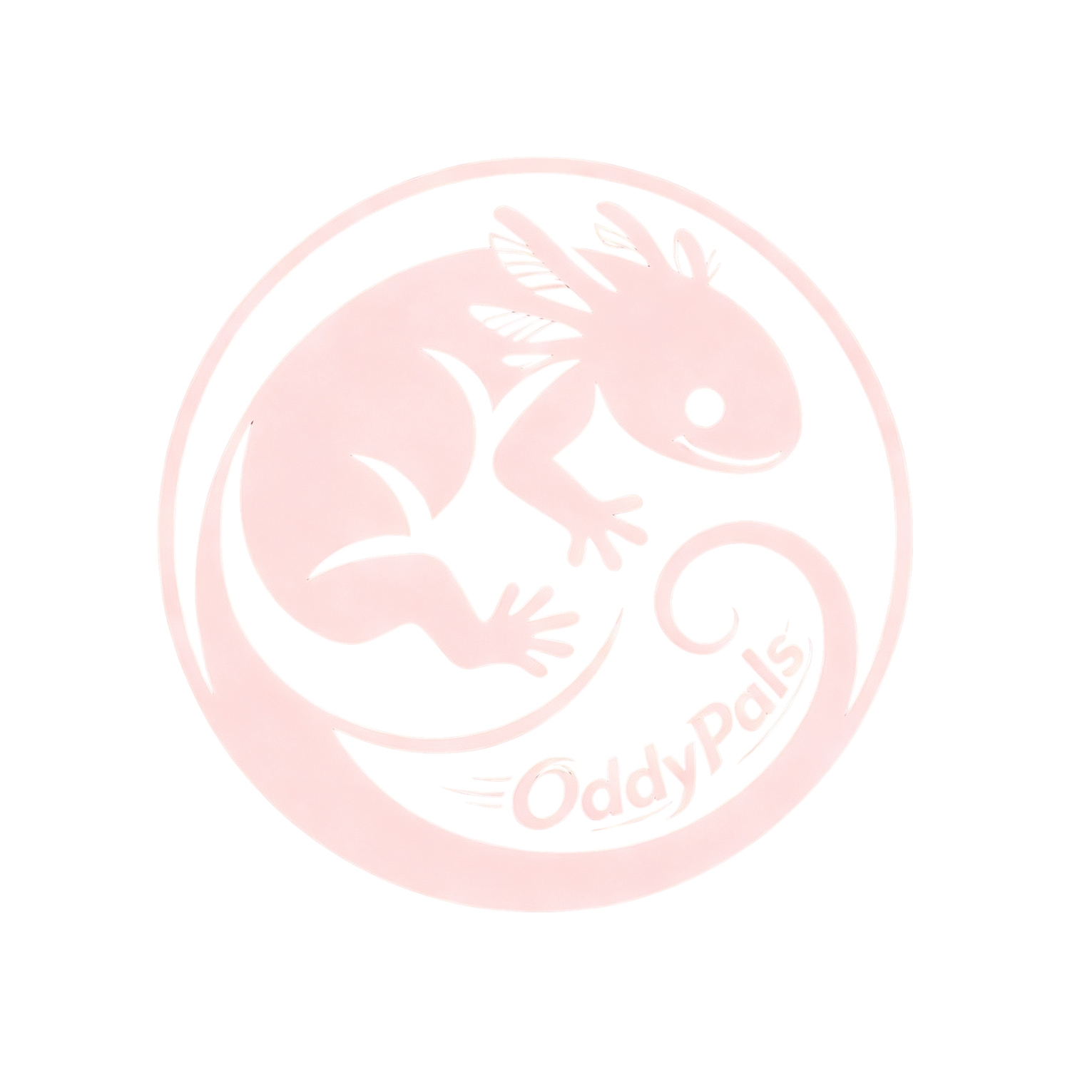ODDYPALS LOGO - THE PINK AXOLOTL