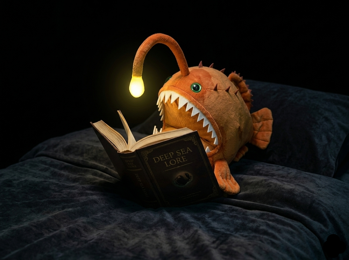 anglerfishreadingbook